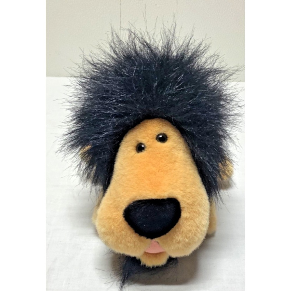 VTG Steven Smith Lion Gold Laying 11" Stuffed Plush Black Mane Nose Tail